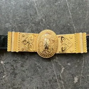 Alexis Kirk belt, 32” or smaller, vintage. Vintage Gold Tone Bird Belt - Alexis Kirk Style - Adjustable  main image 3
